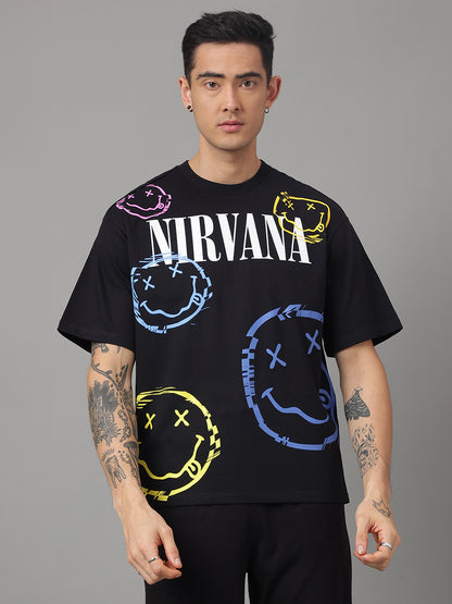 Nirvana Black Tshirt For Men