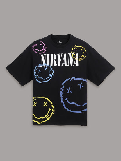 Nirvana Black Tshirt For Men