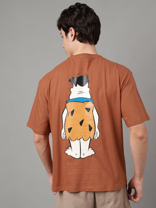 The Flintstones Brown Tshirt For Men