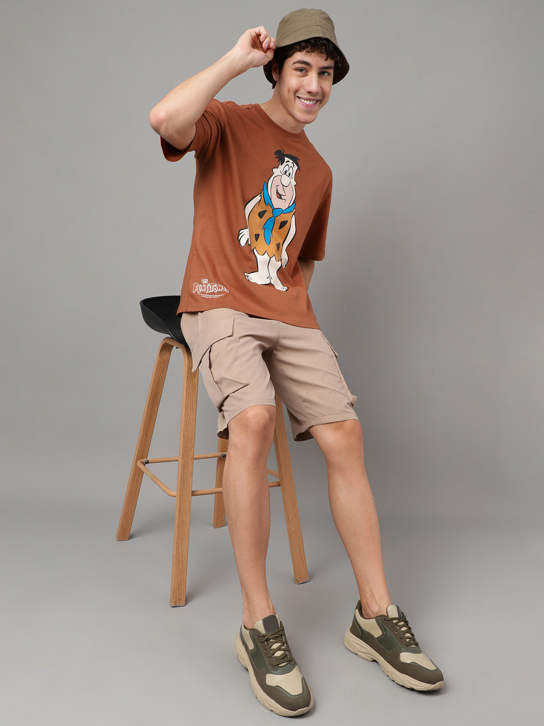 The Flintstones Brown Tshirt For Men