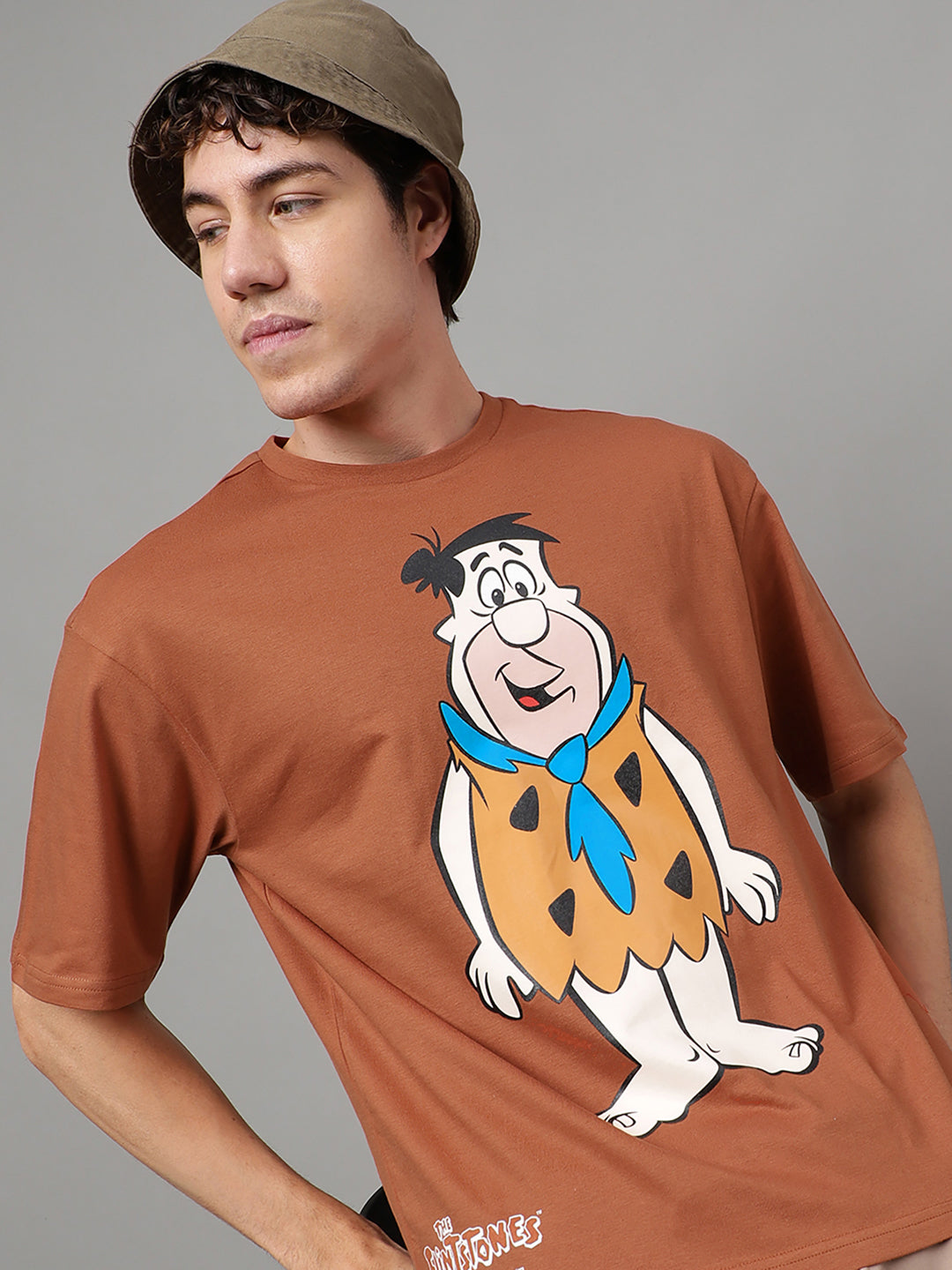 The Flintstones Brown Tshirt For Men