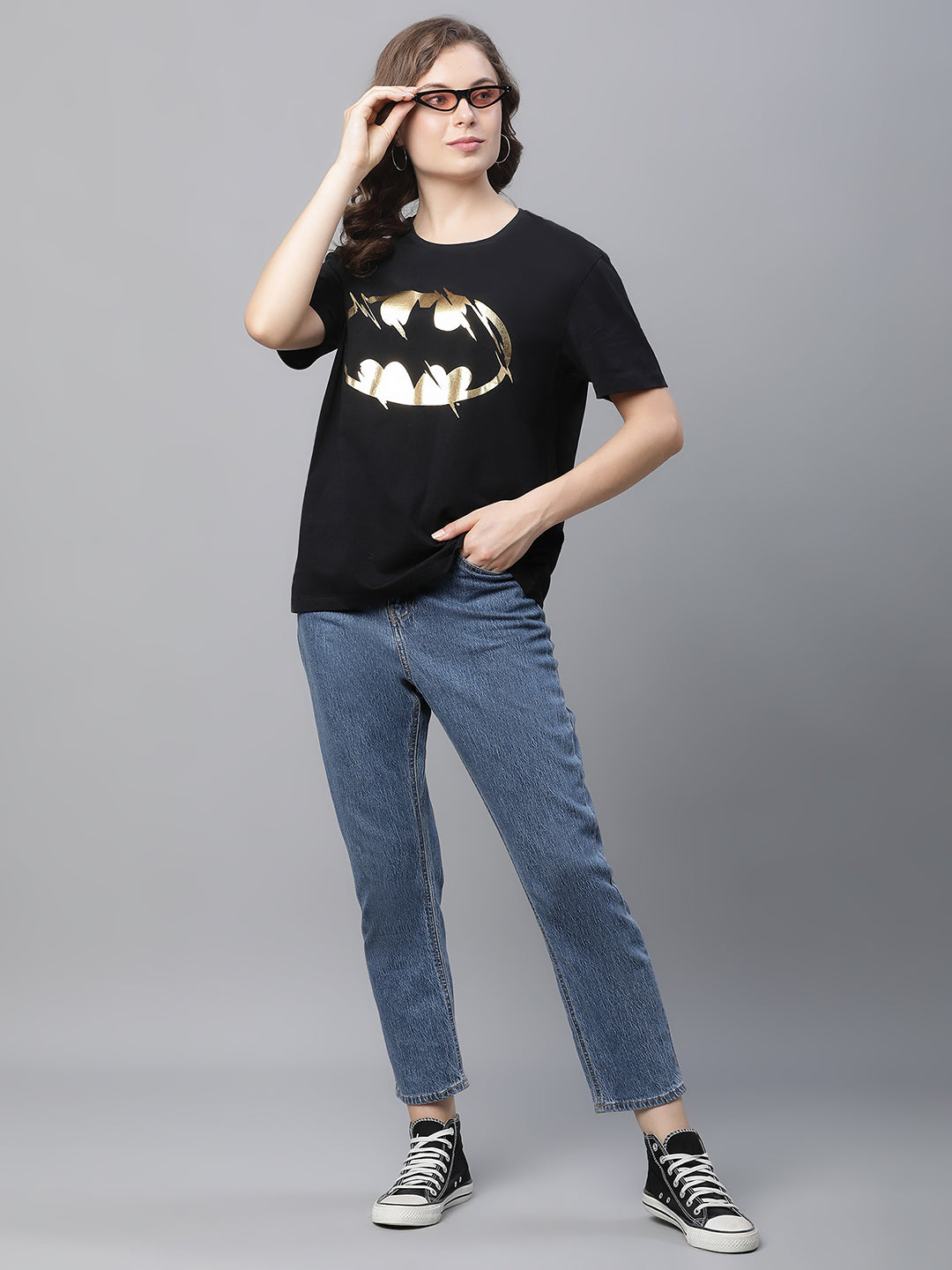 Batman Black Tshirt For Women