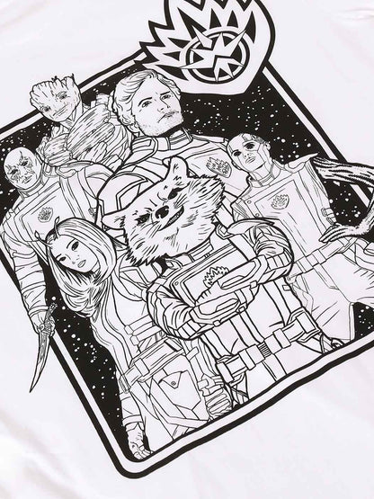 Guardians Of The Galaxy Vol. 3 White Tshirt For Men