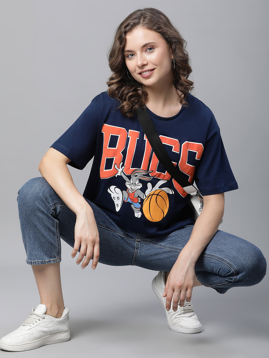 Looney Tunes Blue Tshirt For Women