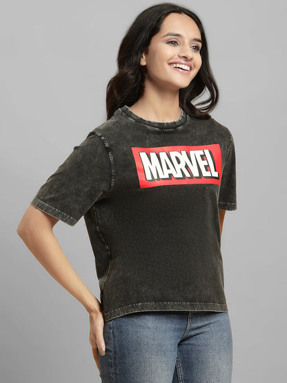 Marvel Comics Black Tshirt For Women