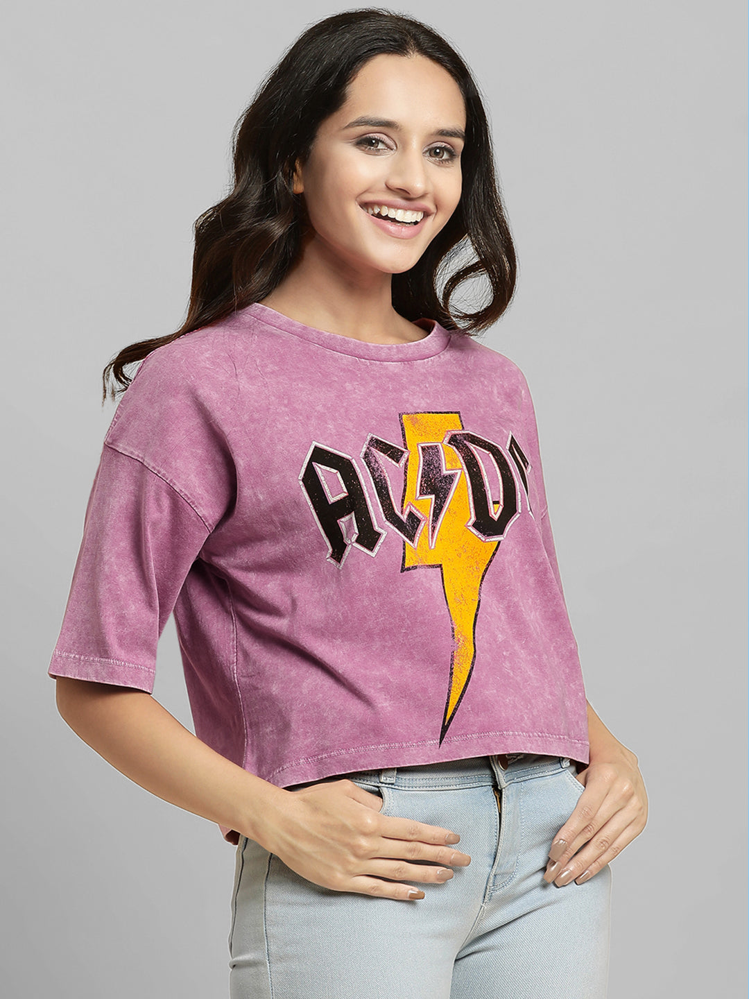 AC/DC Oversized Tshirt For Women