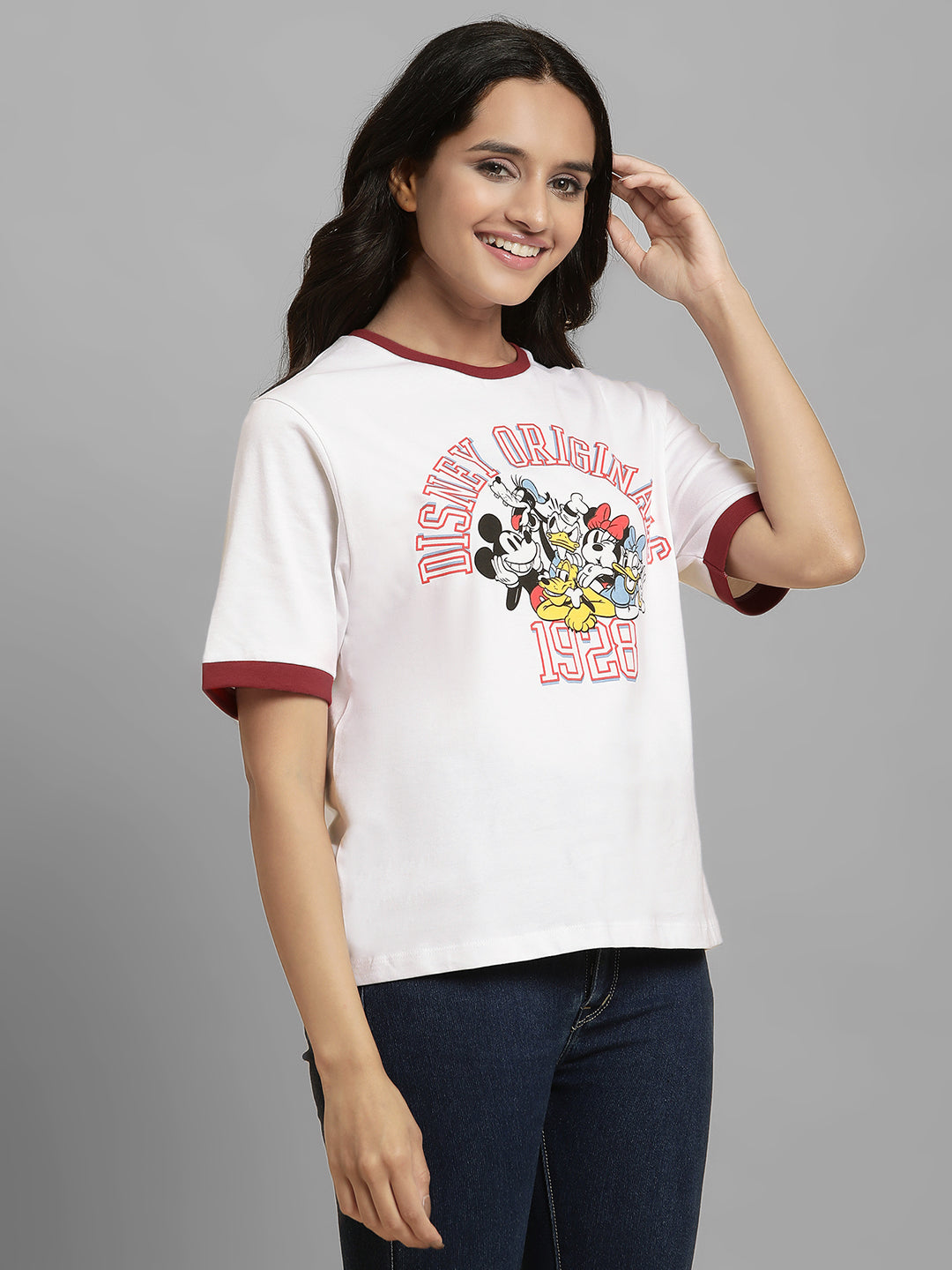 Mickey & Friends Relaxed Fit Tshirt For Women