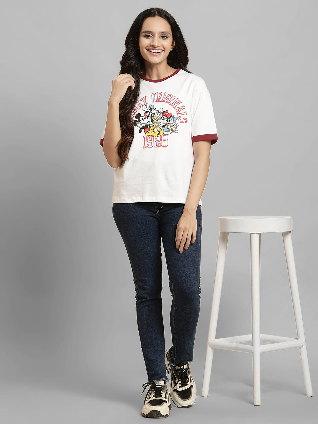 Mickey & Friends Relaxed Fit Tshirt For Women