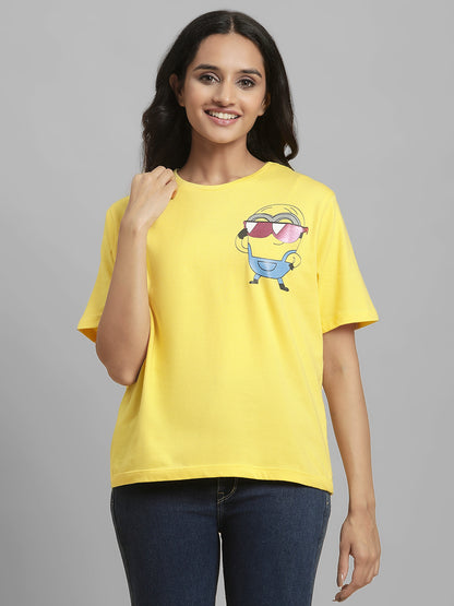 Minions Relaxed Fit Tshirt For Women