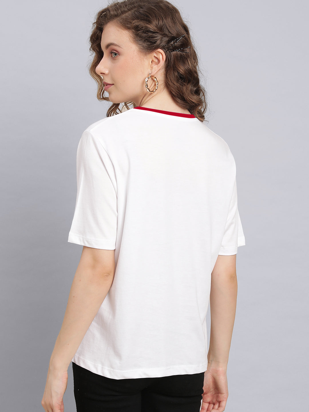 The Flash Relaxed Fit White Tshirt For Women