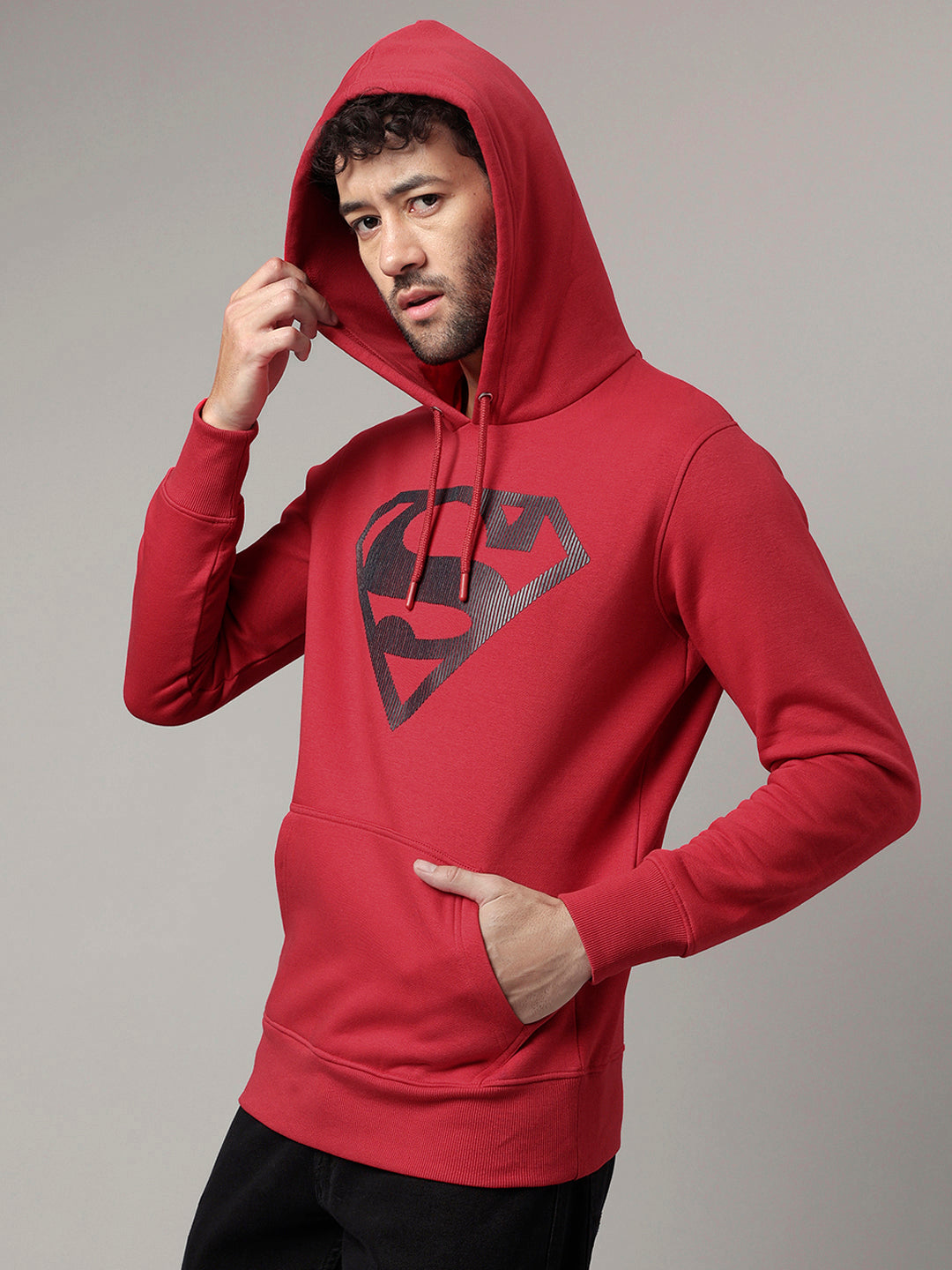 Superman Red Hoodie For Men