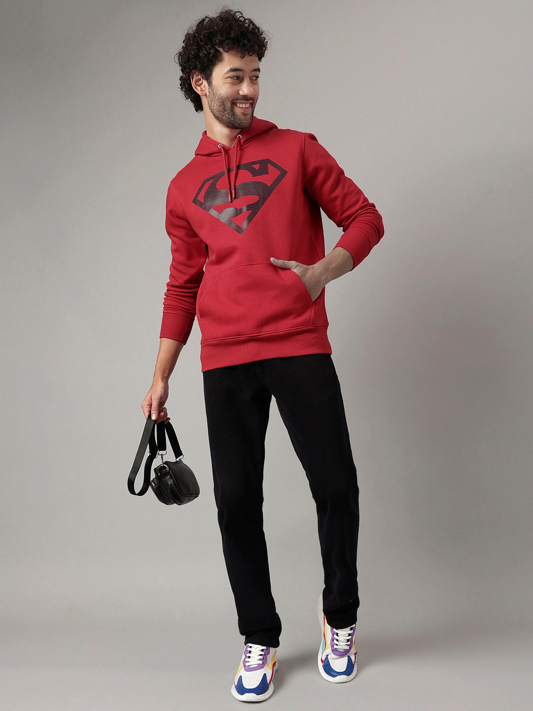 Superman Red Hoodie For Men