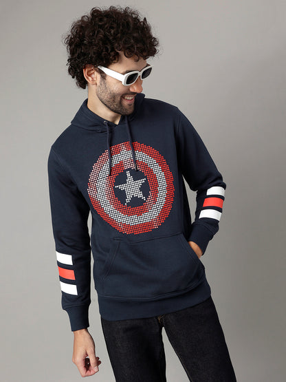 Captain America Blue Hoodie For Men