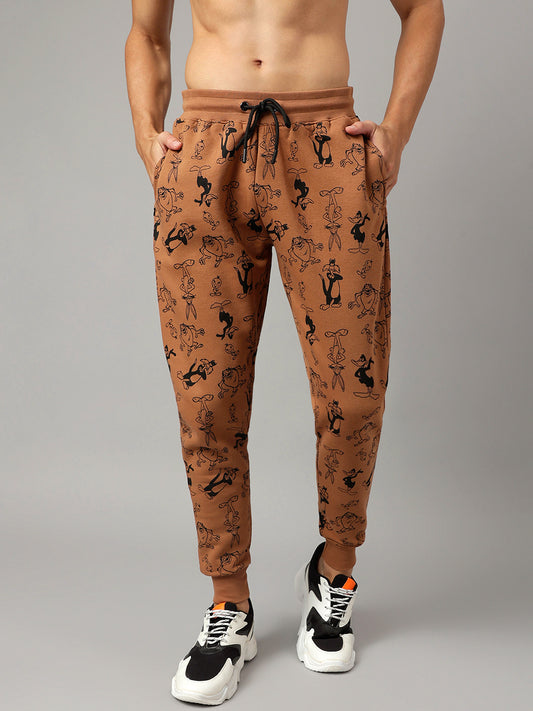 Looney Tunes Brown Jogger For Men