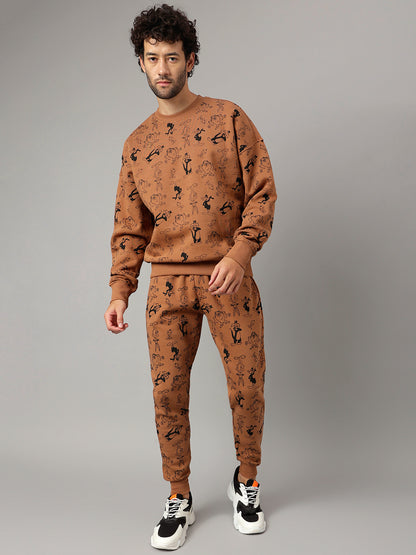 Looney Tunes Brown Jogger For Men