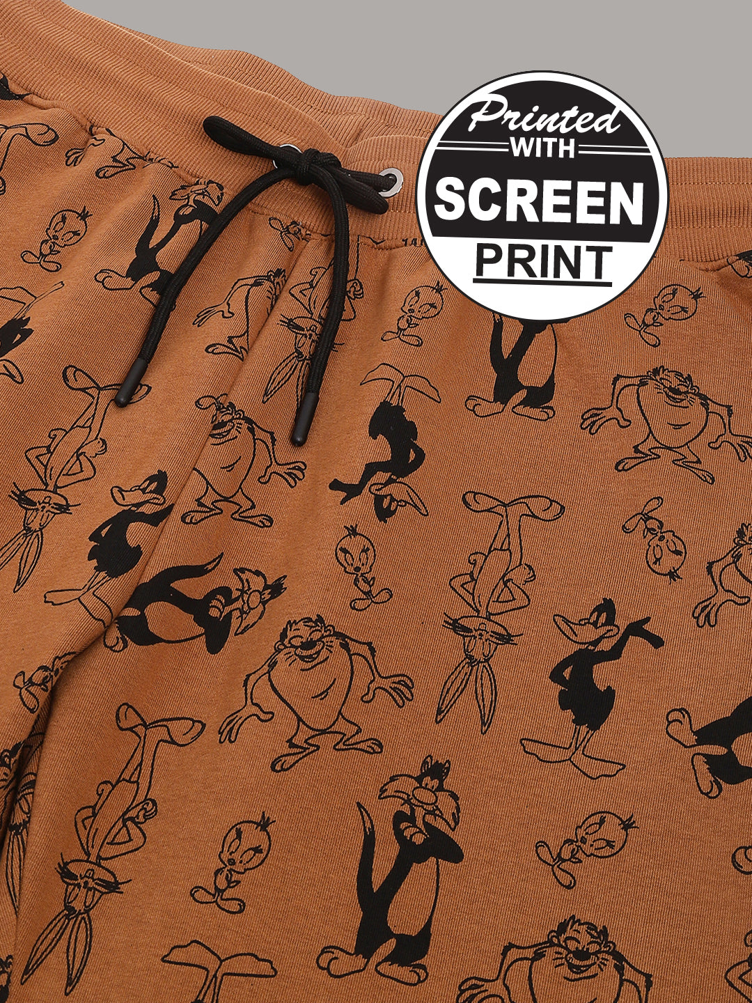 Looney Tunes Brown Jogger For Men