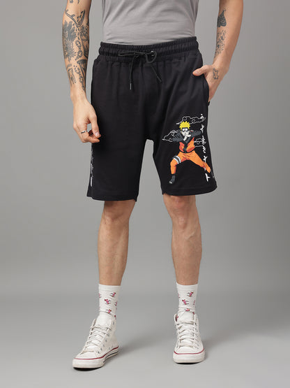 Naruto Black Shorts For Men