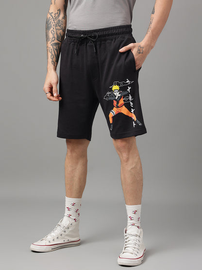 Naruto Black Shorts For Men