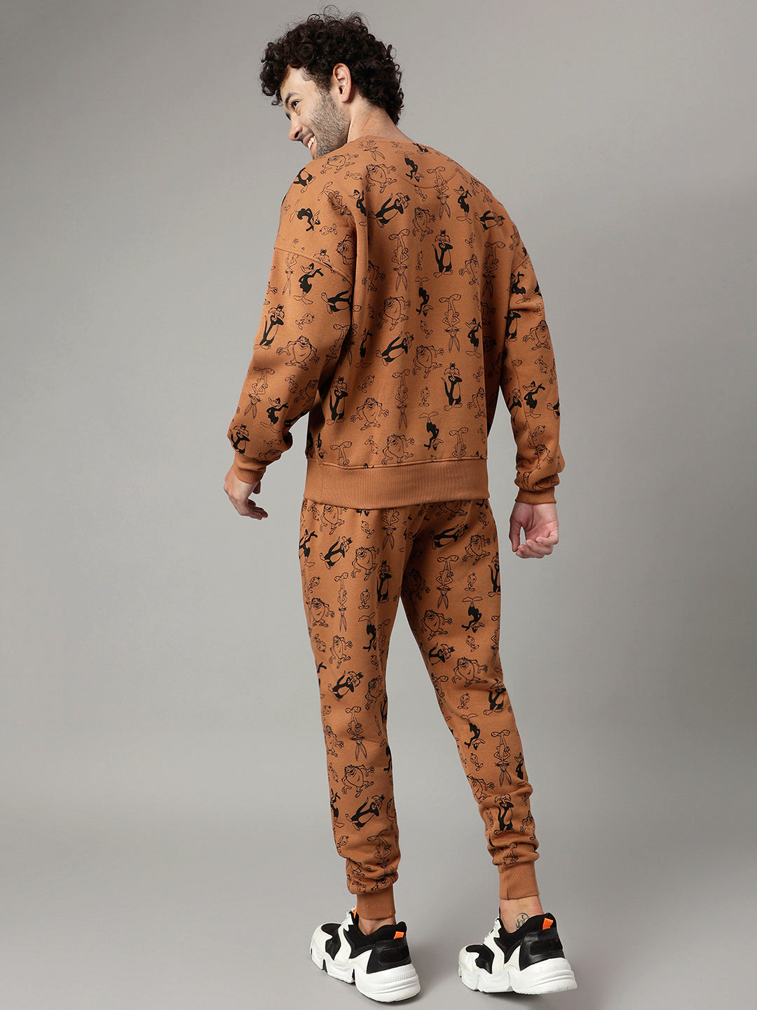 Looney Tunes Brown Co-ord Set For Men