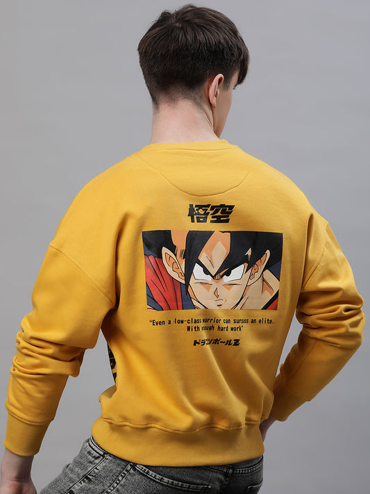 Dragon Ball Z Yellow Sweatshirt For Men