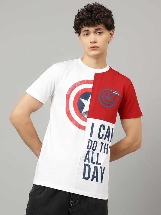 Captain America Regular Fit Tshirt For Men