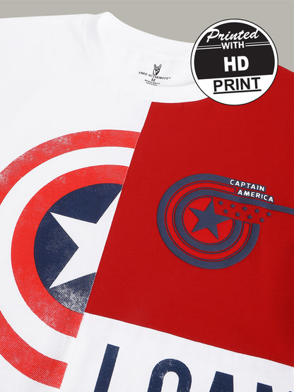 Captain America Regular Fit Tshirt For Men