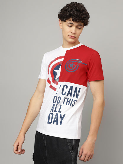 Captain America Regular Fit Tshirt For Men