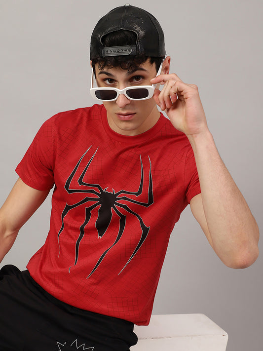 Spiderman Regular Fit Tshirt For Men