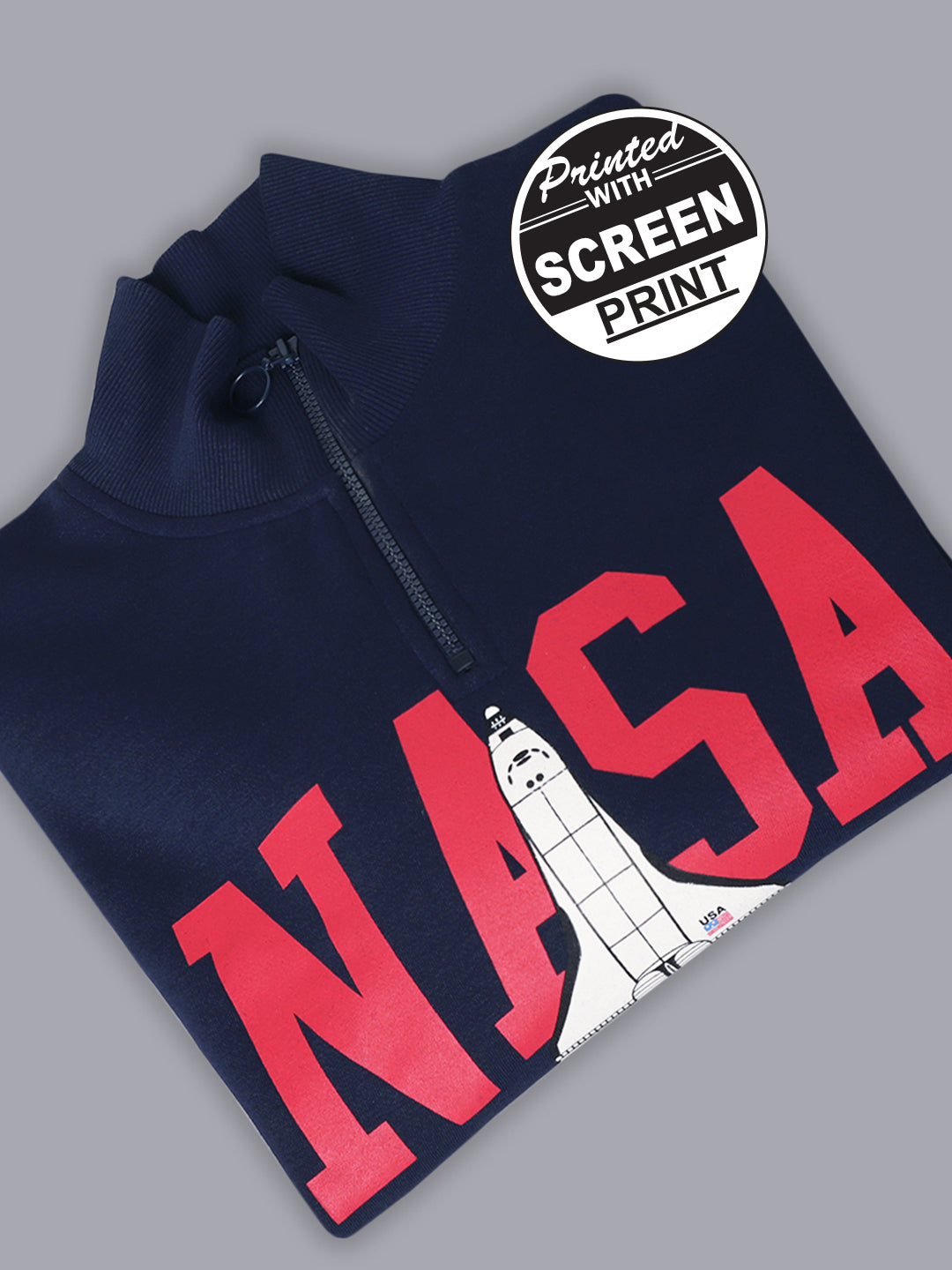 NASA Oversized Navy Sweatshirt For Women