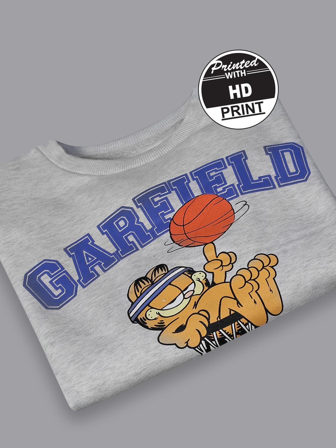 Garfield Grey Relaxed Fit Sweatshirt For Women