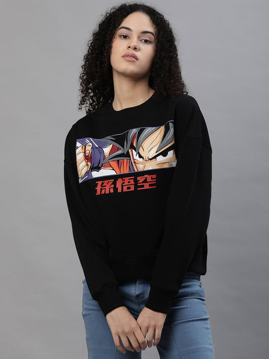 Dragon Ball Z Black Sweatshirt For Women