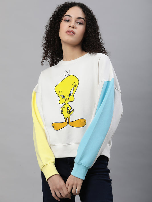 Looney Tunes Oversized Sweatshirt For Women