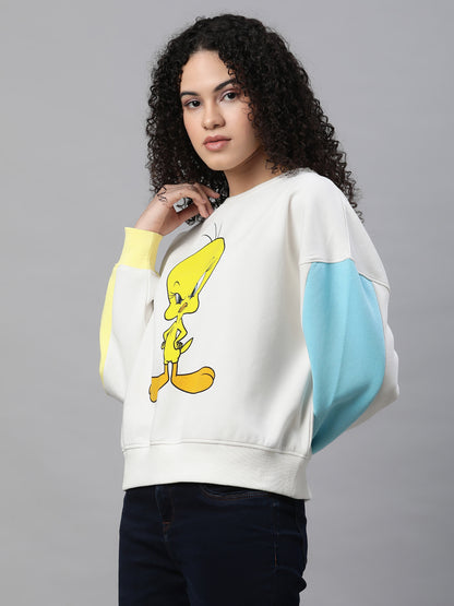 Looney Tunes Oversized Sweatshirt For Women