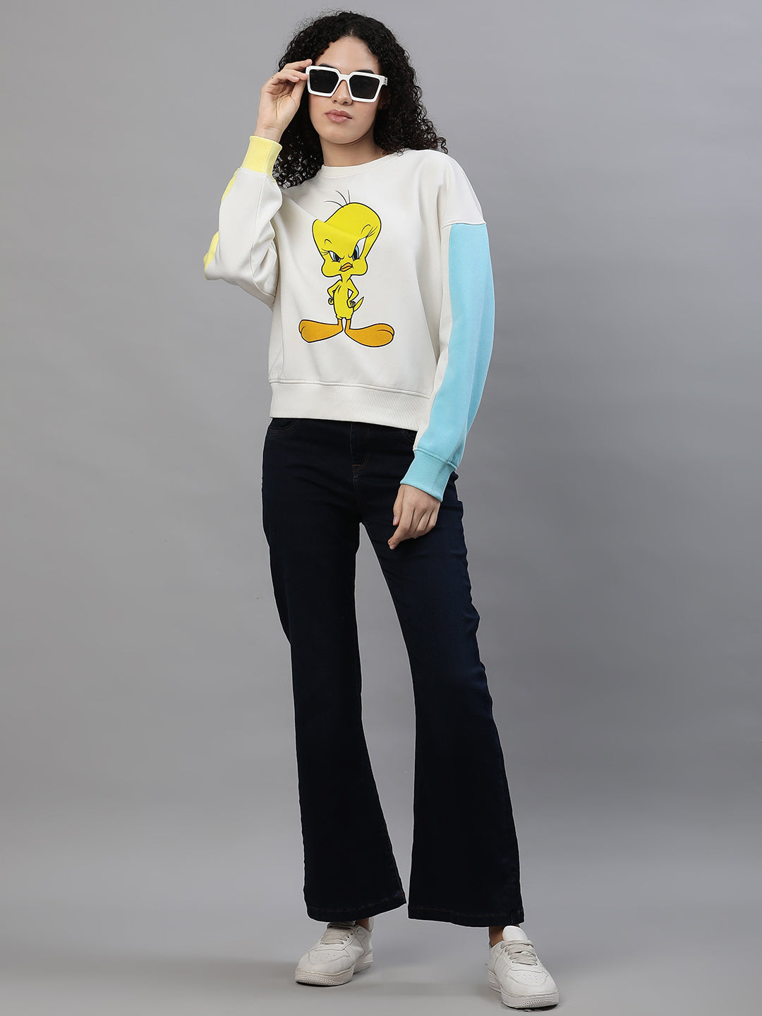 Looney Tunes Oversized Sweatshirt For Women