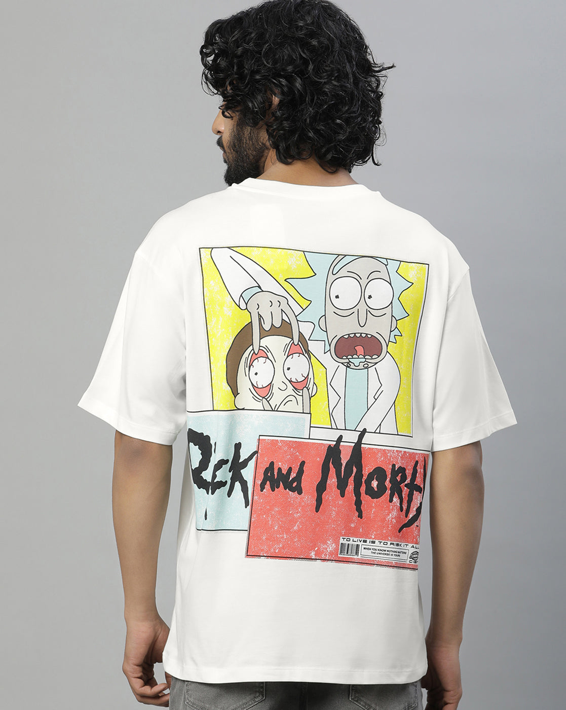 Rick & Morty Printed Oversized Tshirt For Men