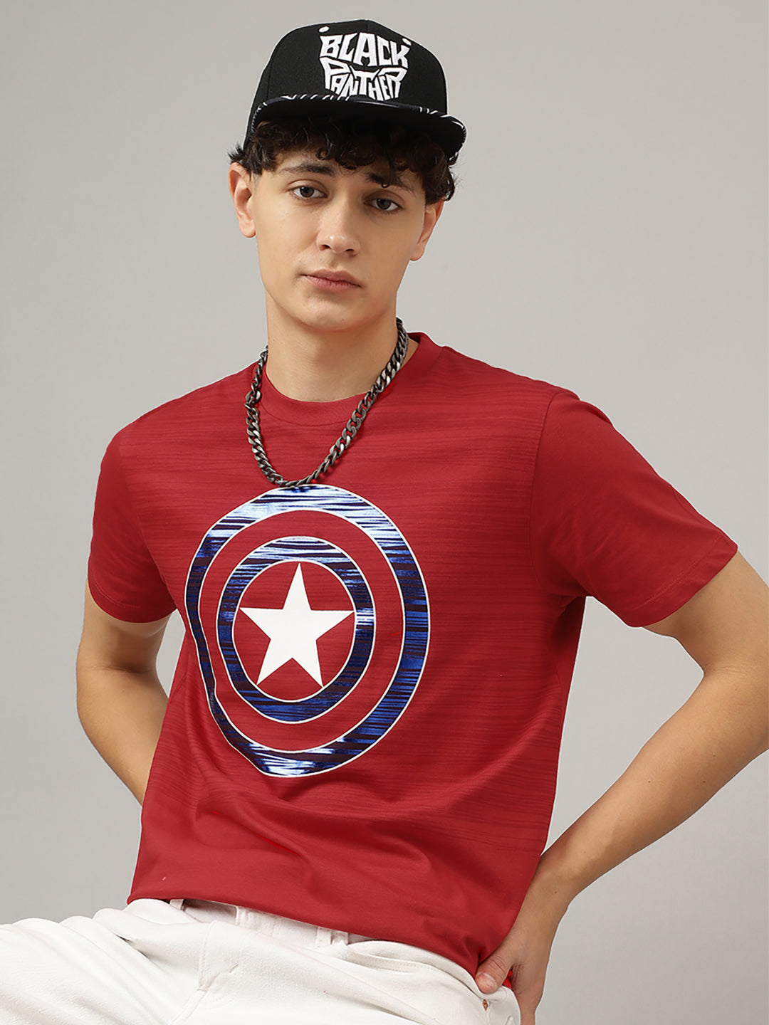 Captain America Regular Fit Tshirt For Men