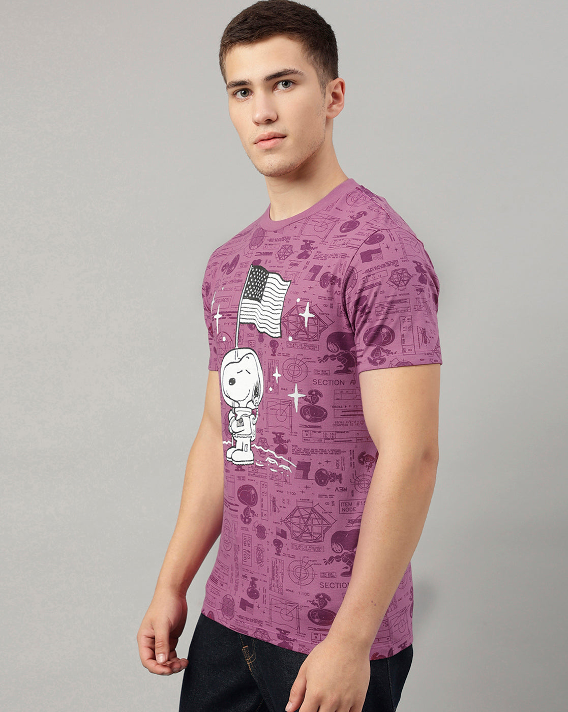 Peanuts Regular Fit Tshirt For Men