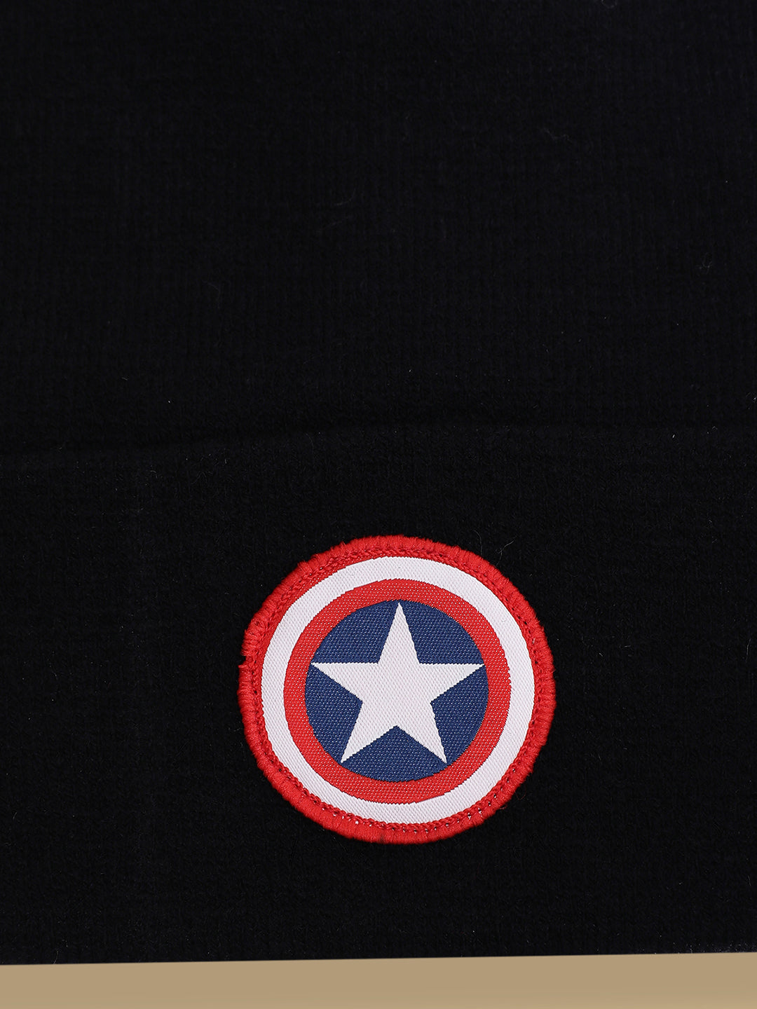 Free Authority Captain America Printed Black Beanies