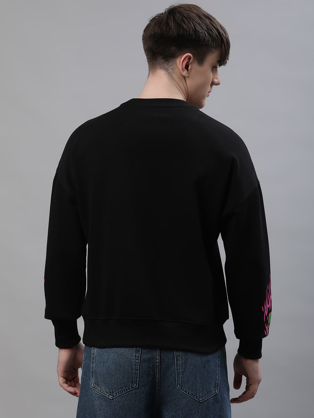 Minecraft Oversized Black Sweatshirt For Men