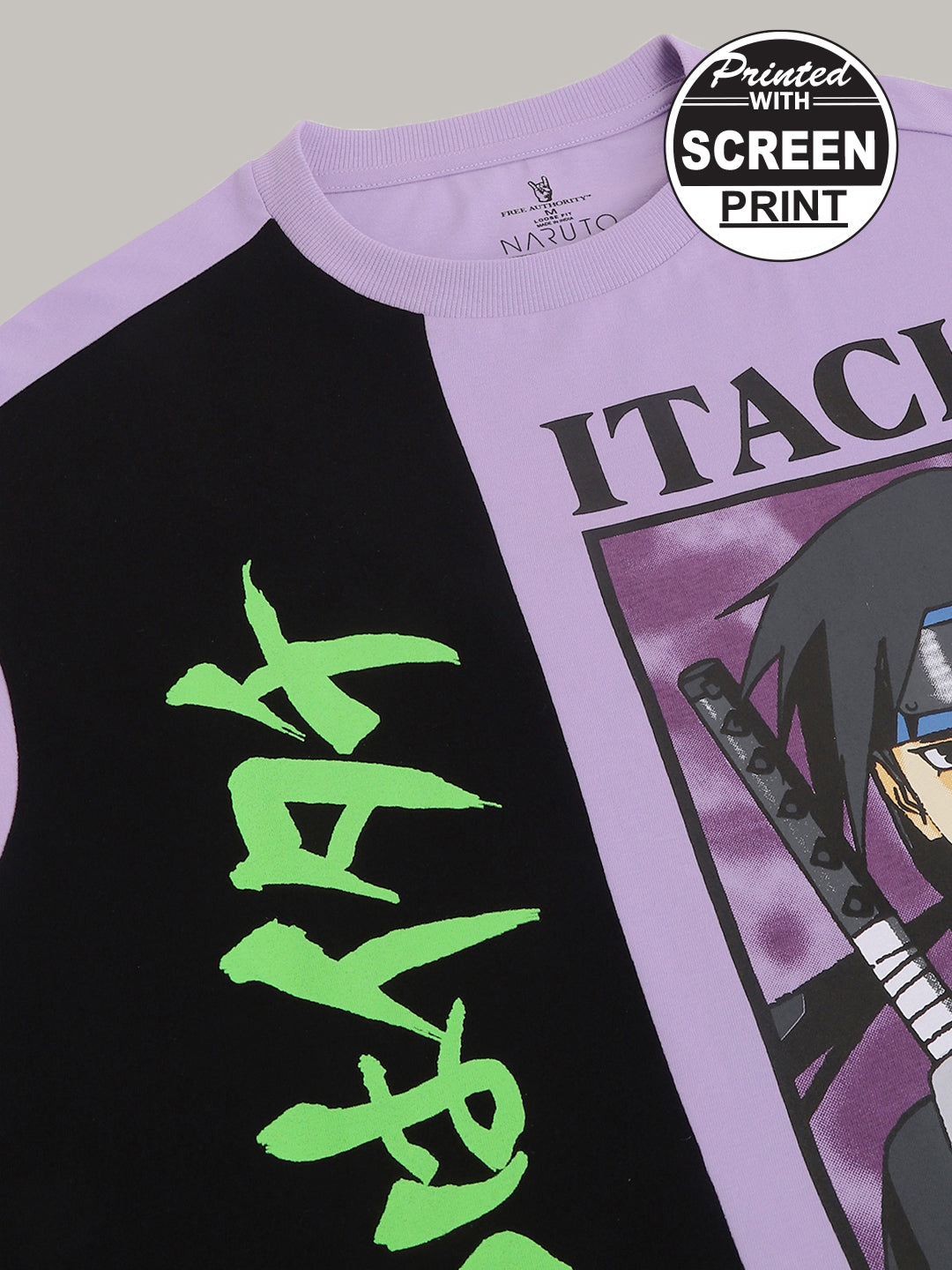 Naruto Printed Oversized Tshirt For Men