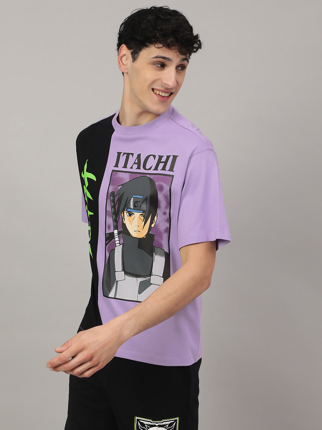 Naruto Printed Oversized Tshirt For Men