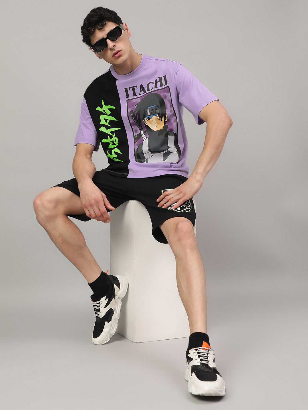 Naruto Printed Oversized Tshirt For Men