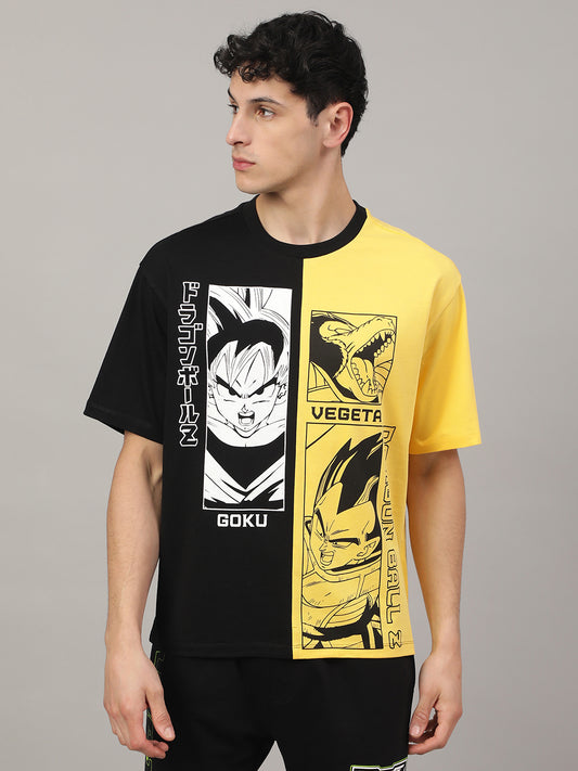 Dragon Ball Z Printed Oversized Tshirt For Men