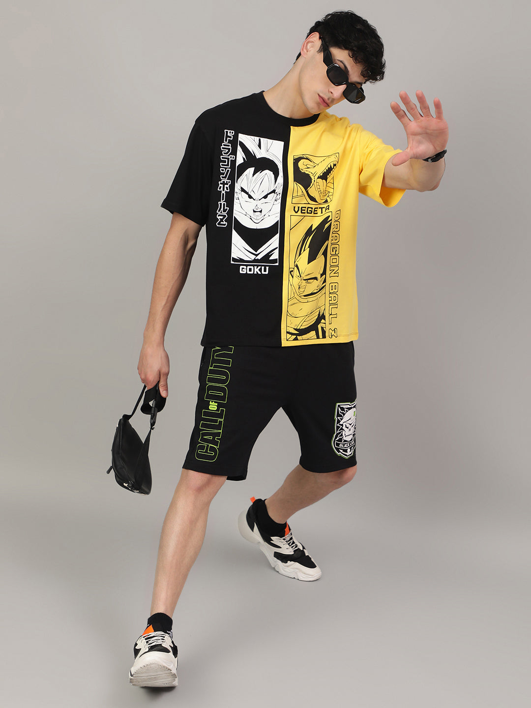 Dragon Ball Z Printed Oversized Tshirt For Men