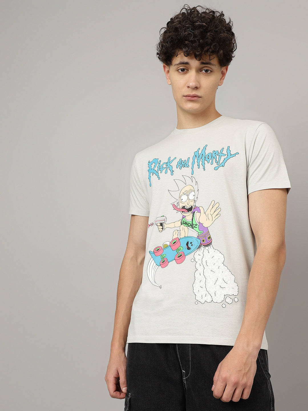 Rick & Morty Printed Regular Fit Tshirt For Men