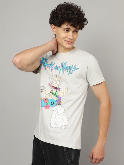 Rick & Morty Printed Regular Fit Tshirt For Men