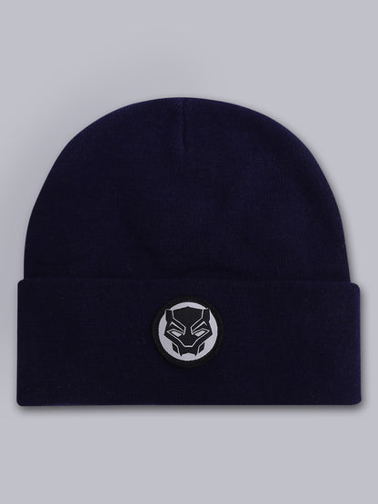 Black Panther Black/Purple Beanie