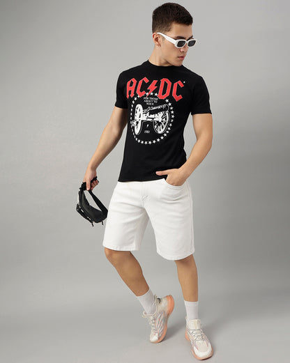 AC/DC Regular Fit Tshirt For Men