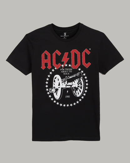 AC/DC Regular Fit Tshirt For Men