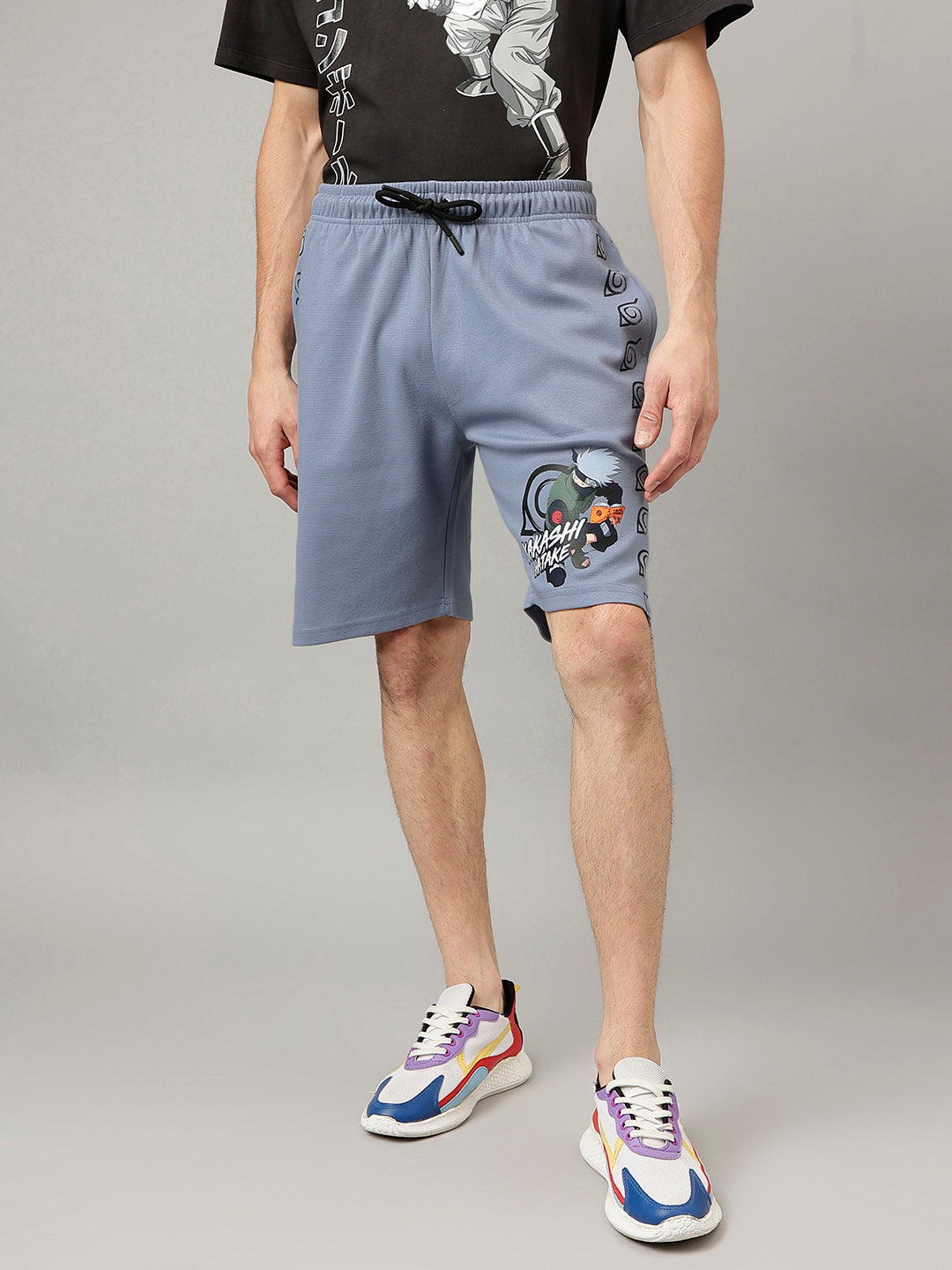 Naruto Regular Fit Shorts For Men